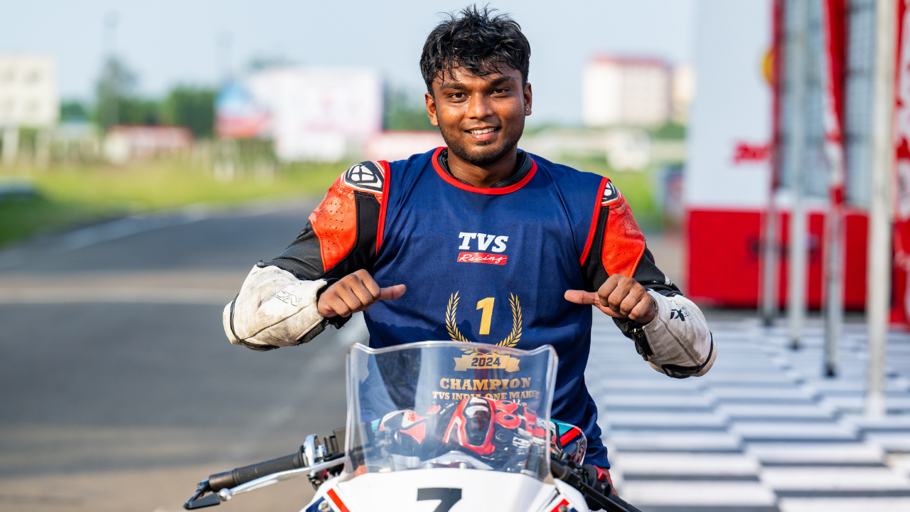 Senthil Kumar Indian motorcycle racer at Asian Road Racing Championship.