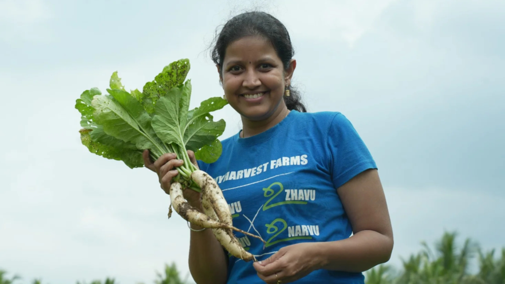 Archana Stalin founder of myHarvest Farms promoting organic farming in India