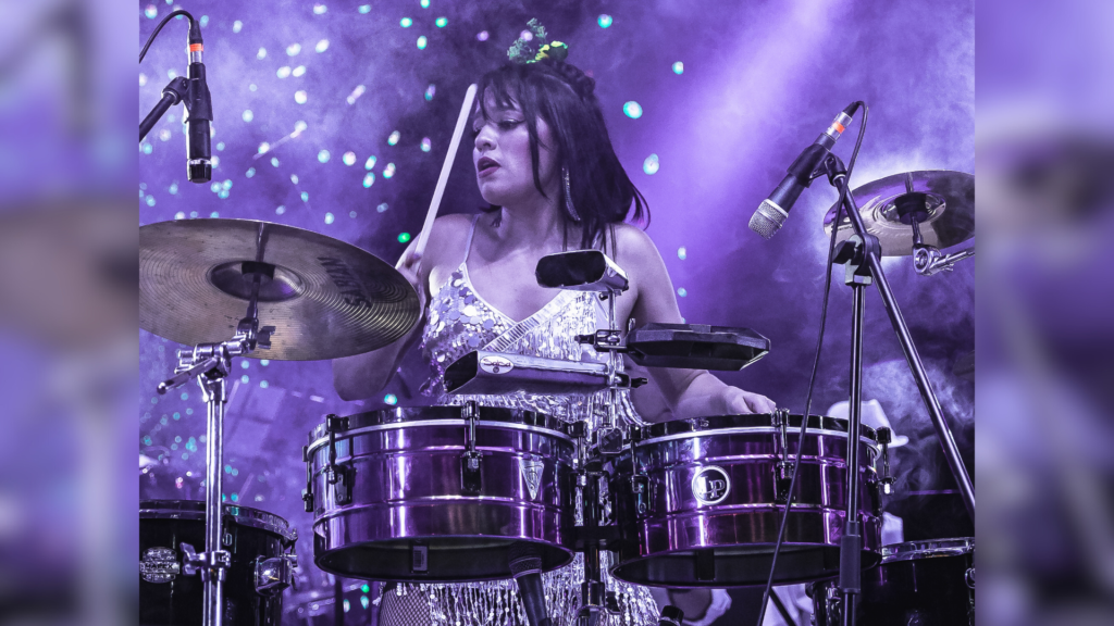 Evelyn Soto performing live on stage