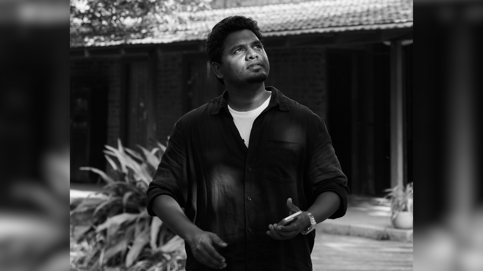 Fashion photographer Arun Gnanavel on the set